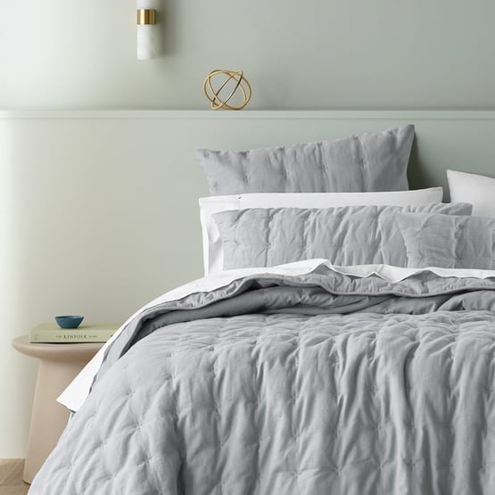 Langston Silver Comforter Set Separates