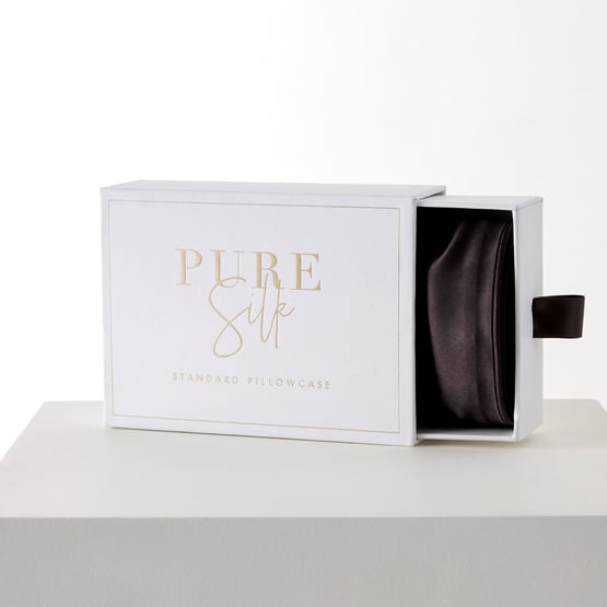 Pure Silk Black Pillowcases