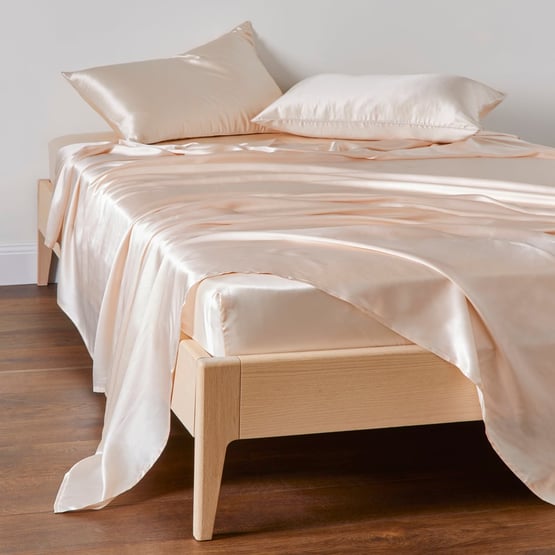 Pure Silk Shell Pink Sheet Set