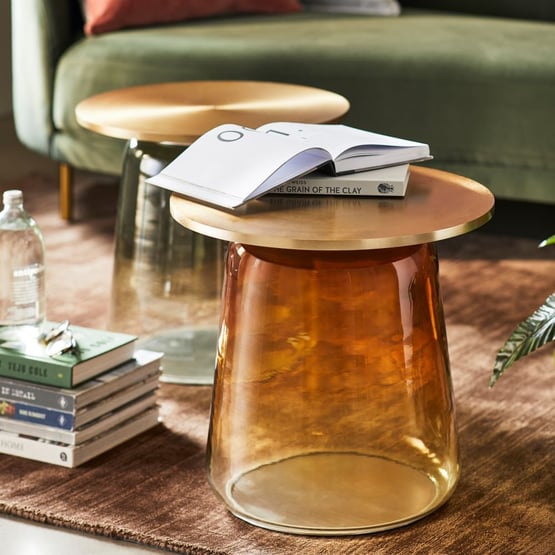 Marais Amber & Gold Side Table