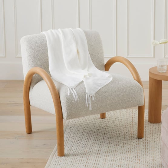 Salo Snow Boucle & Ash Chair