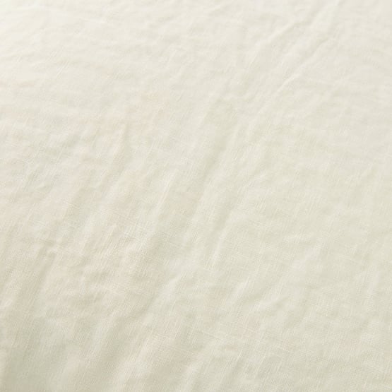 Belgian Coconut Vintage Washed Linen Cushion