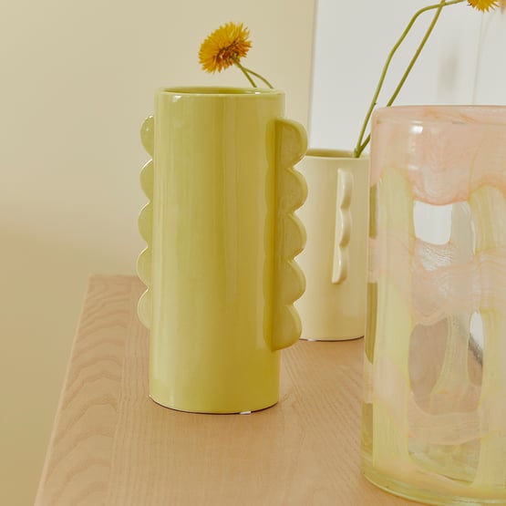 Sunset Chartreuse Vase