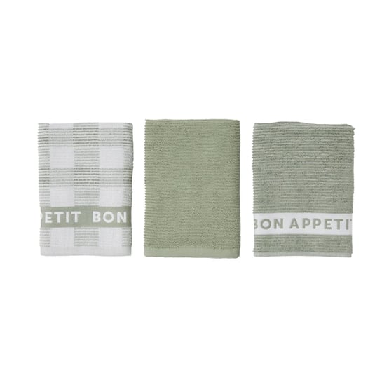 Australian Cotton Fern Tea Towel Pack of 3