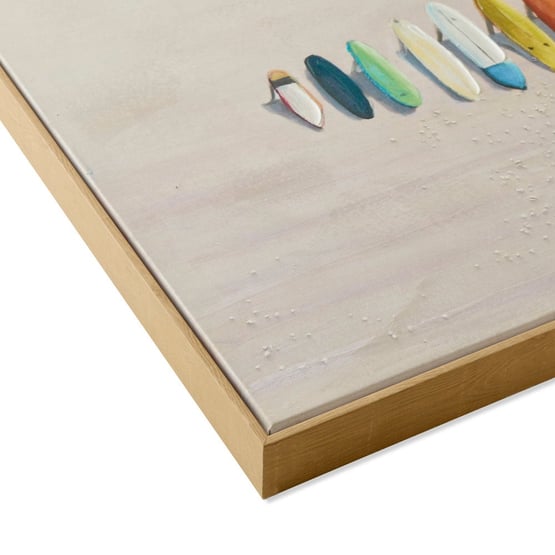 Ocean Surf Line Up Canvas