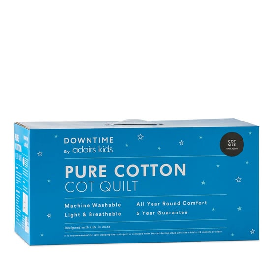 Kids Pure Cotton Cot Quilt