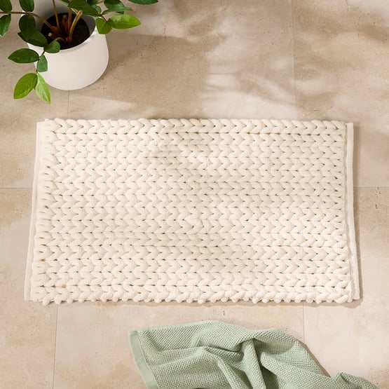 Plait Natural Bath Mat