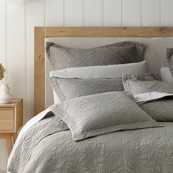 Zaria Taupe Bedspread Set + Separates