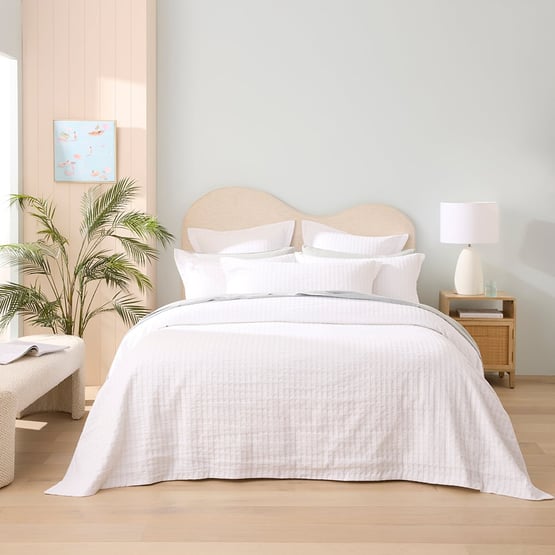 Victoria White Matelasse Coverlet Separates
