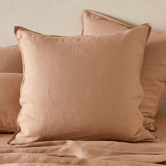 Vintage Washed Linen Hazelnut Pillowcases