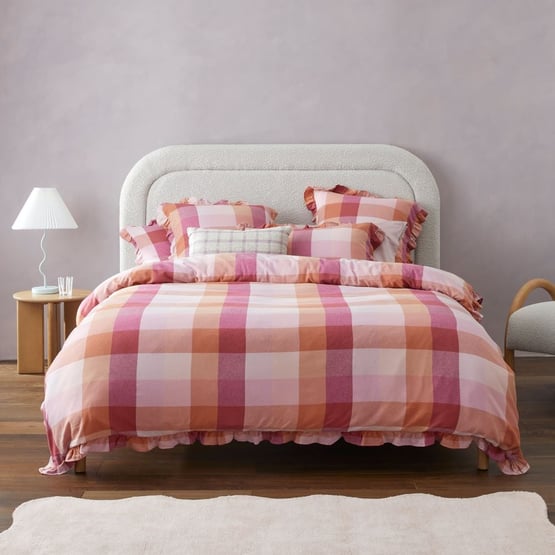 Ruffle Toffee Flannelette Quilt Cover Set + Separates