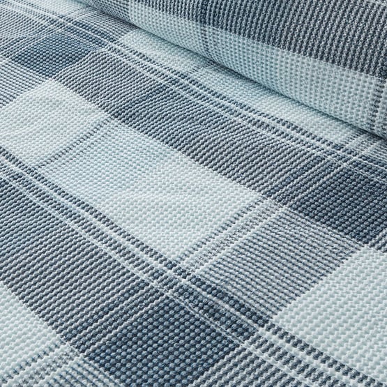 Perry Ice Blue Waffle Quilt Cover Set + Separates