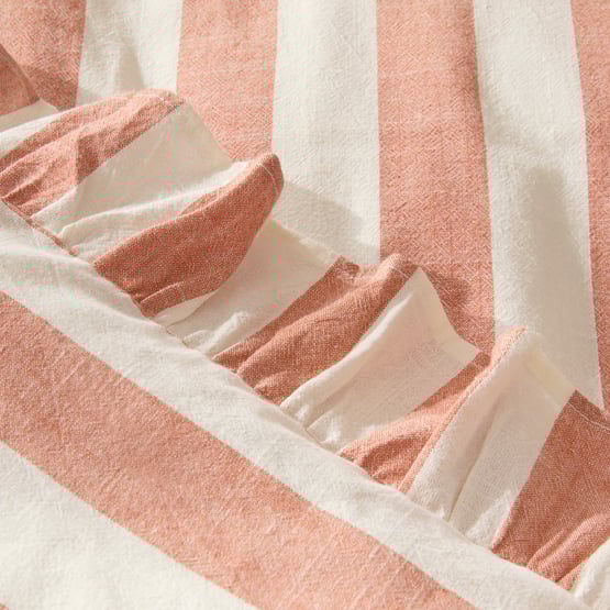 Willow Ruffle Clay Quilt Cover Set + Separates