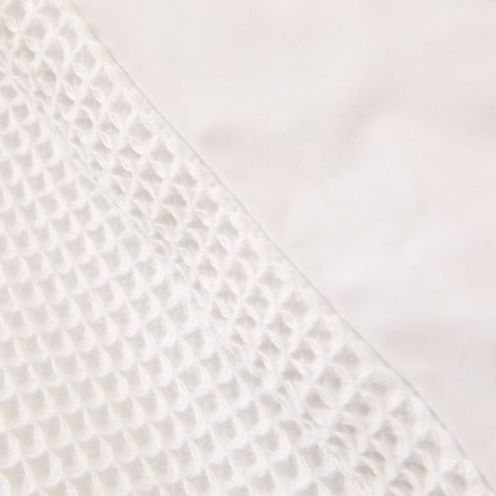 Bamboo Cotton Waffle White Quilt Cover Set + Separates