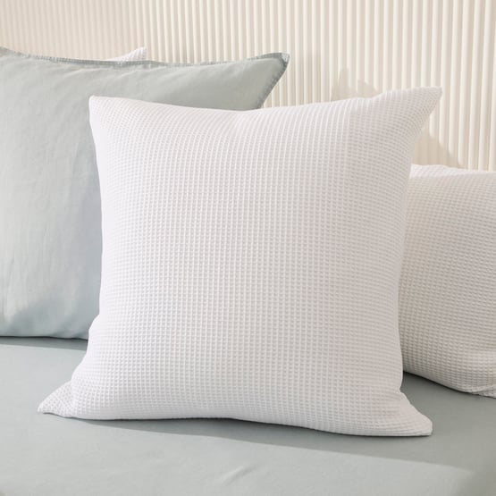 Bamboo Cotton Waffle White Pillowcases