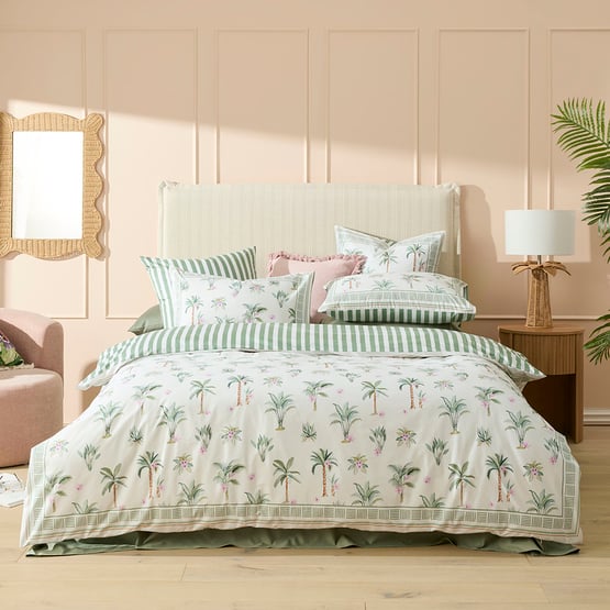 Botanical Garden Green Quilt Cover Set + Separates