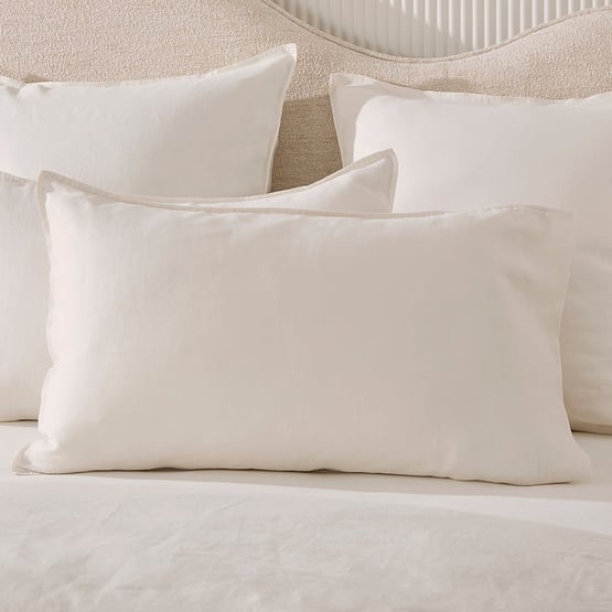 Vintage Washed Linen Coconut Pillowcases