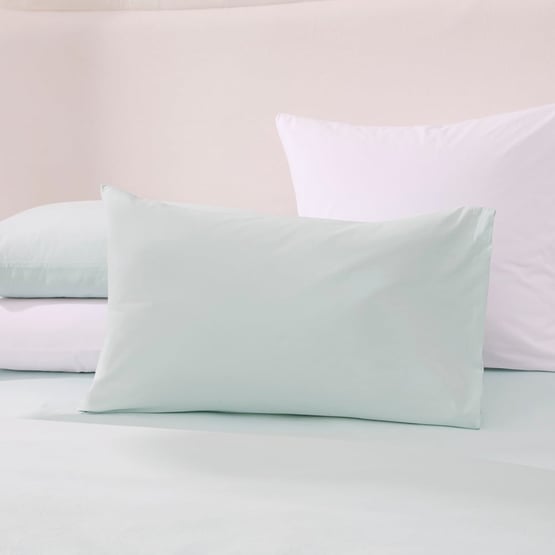 Stonewashed Cotton Chalk Blue Pillowcases
