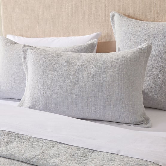 Kai Dusty Blue Matelasse Pillowcases
