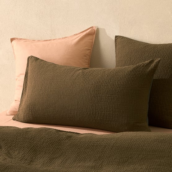 Aspen Olive Pillowcases