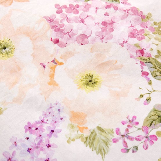 Genevieve Floral Pale Peach Quilt Cover Set + Separates