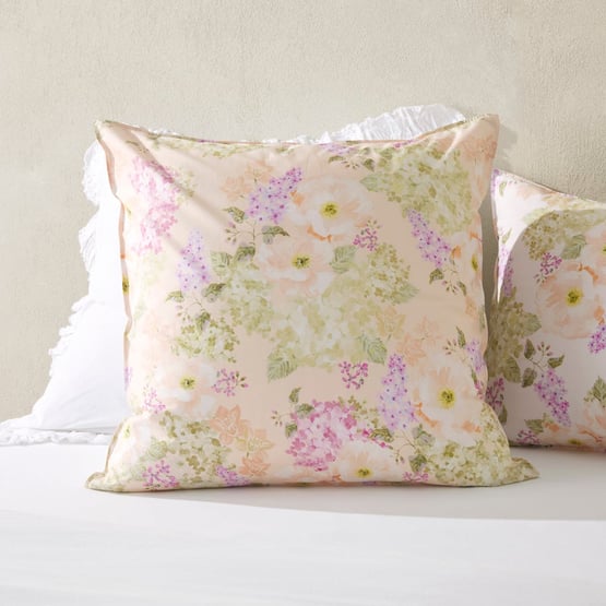 Genevieve Floral Pale Peach Pillowcases