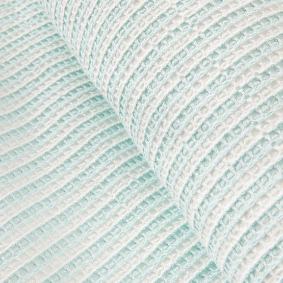 Portsea Blue Stripe Waffle Quilt Cover Set + Separates