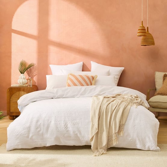 Sago White Matelasse Quilt Cover Separates
