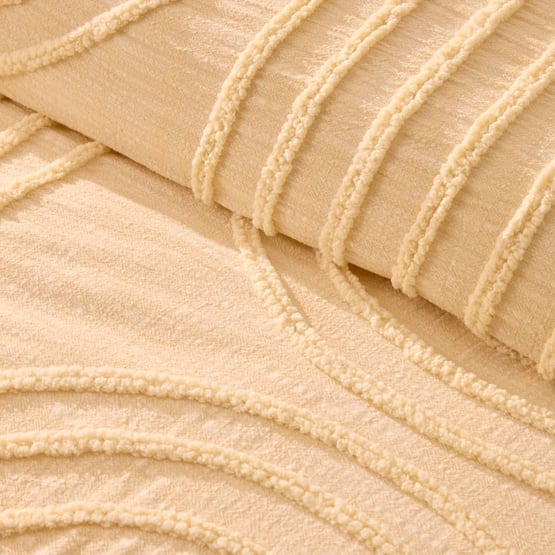 Kori Butter Tufted Quilt Cover Separates