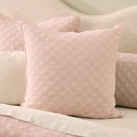 Lillian Dusty Rose Quilted Pillowcases