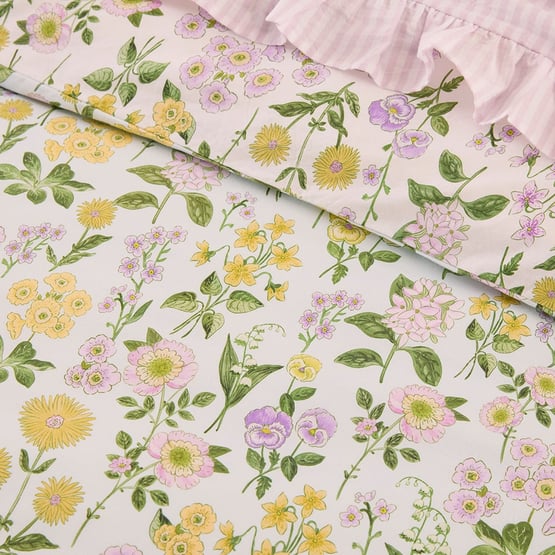 Josephine Floral Soft Blue Quilt Cover Set + Separates