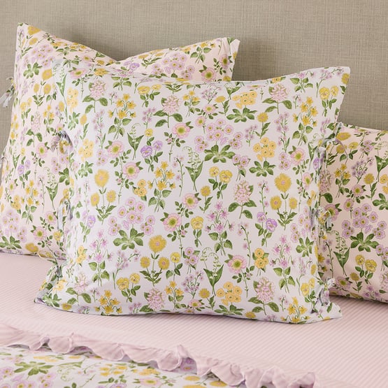 Josephine Floral Soft Blue Pillowcases