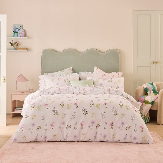 Audrey Floral Lavender Quilt Cover Set + Separates
