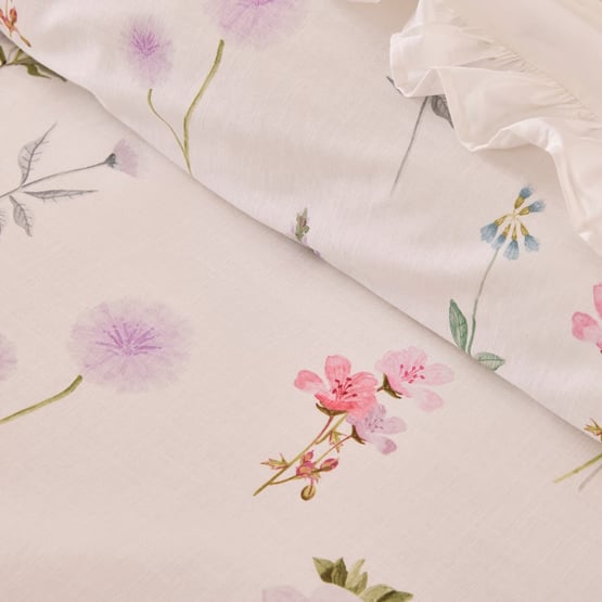 Audrey Floral Lavender Quilt Cover Set + Separates