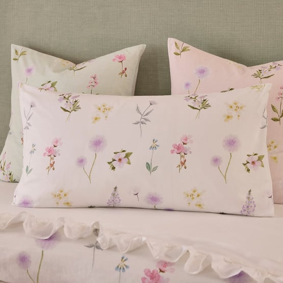 Audrey Floral Lavender Pillowcases