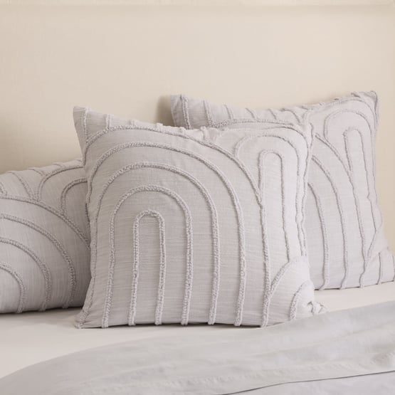 Archie Tufted Dove Pillowcases