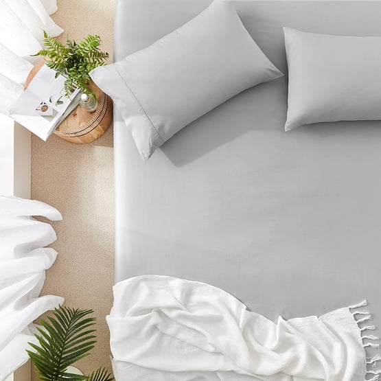 Worlds Softest Cotton Silver Fitted Sheet Separates