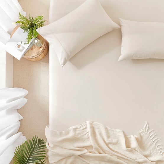 Worlds Softest Cotton Sand Fitted Sheet Separates