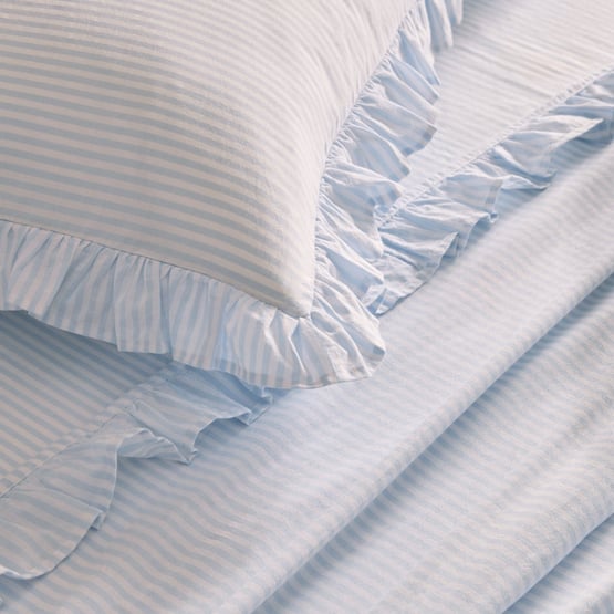 Ruffle Skyway Stripe Sheet Set