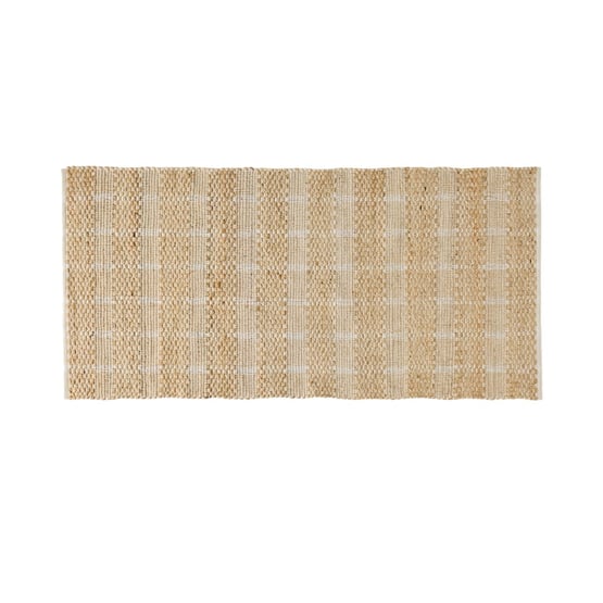 Bali White & Jute Rug Runner