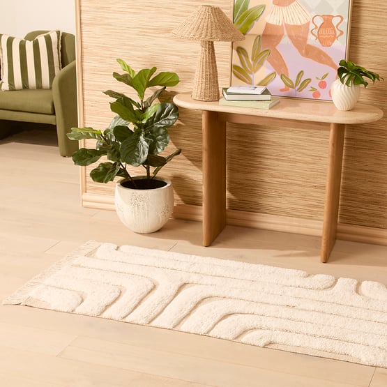 Elwood Ivory & Natural Rug Runner
