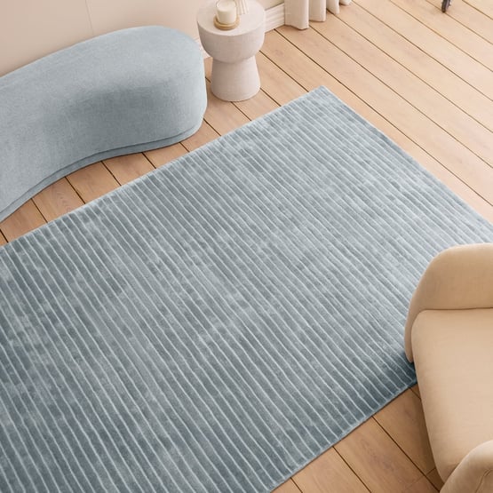 Adeline Blue Haze Viscose Rug