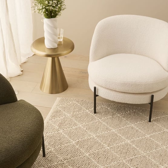 Alfie Beige Teddy Chair