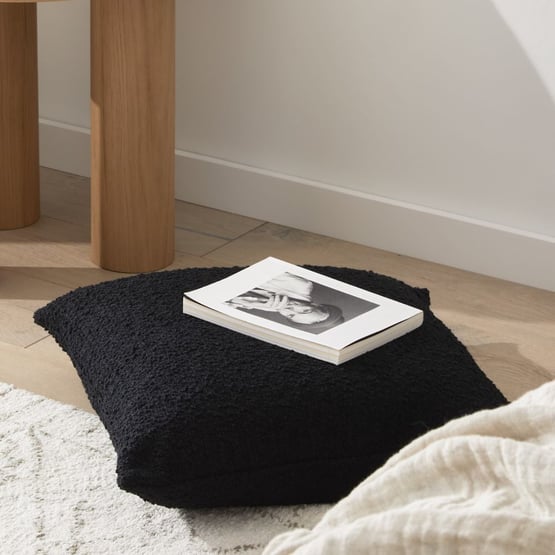 Otis Black Boucle Cushion