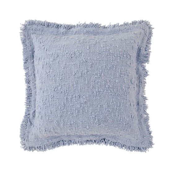 Leiden Chambray Blue Boucle Cushion