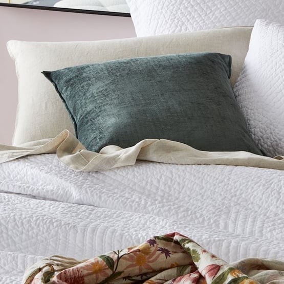 Cairo Green Velvet Cushion