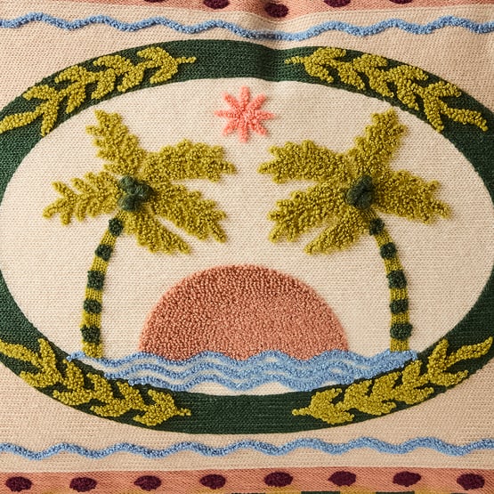 Natures Resort Green & Earth Cushion