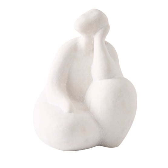 Thinking Off White Statue