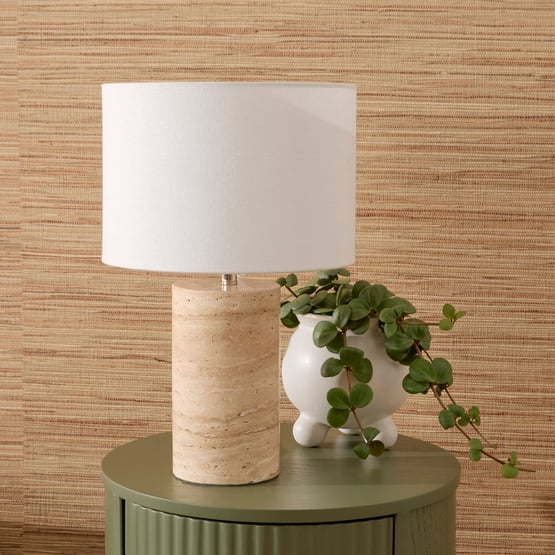 Travertine Table Light