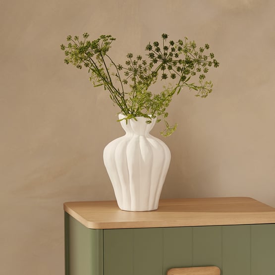 Willow White Large Vase